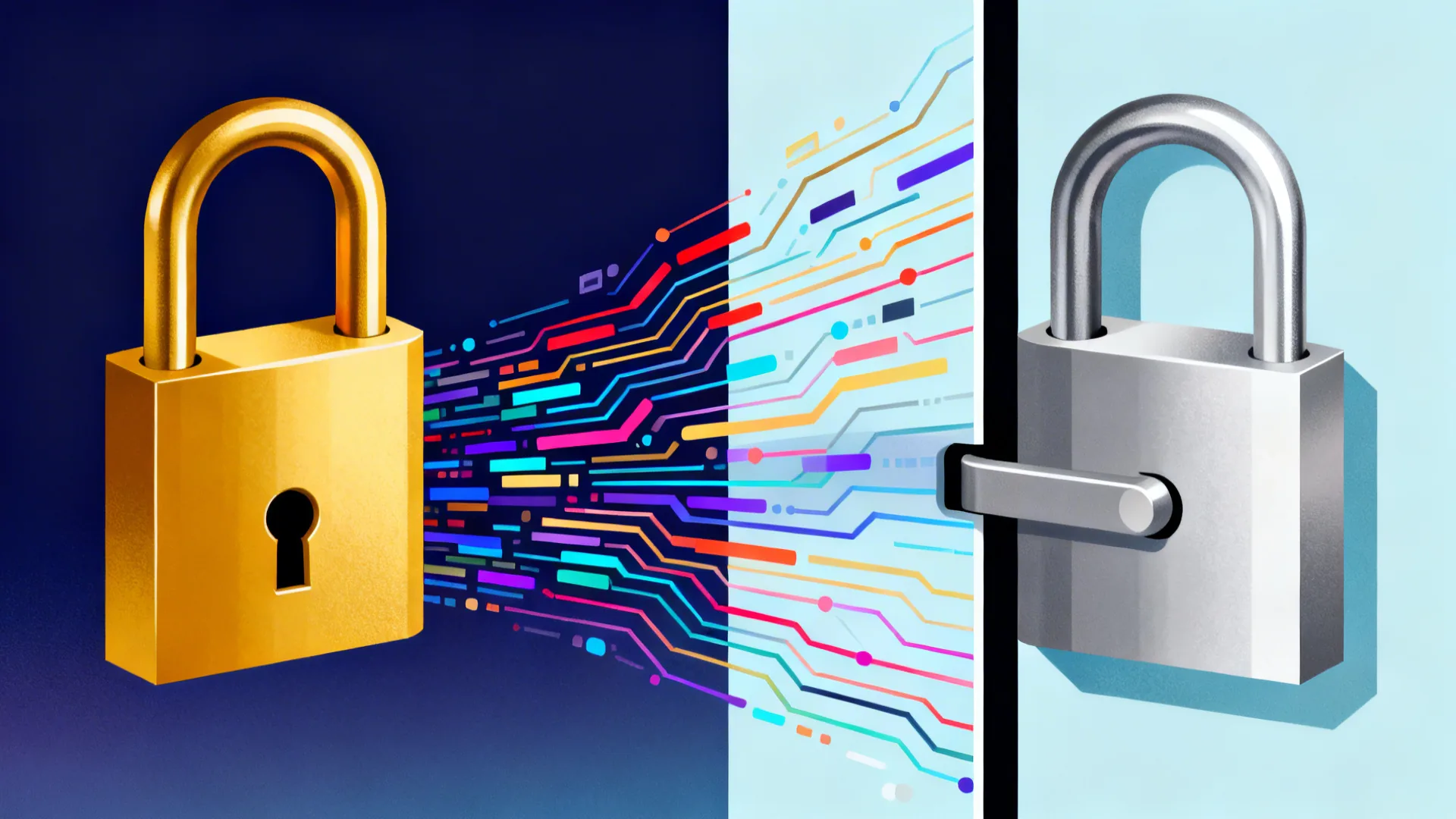 오픈소스 라이선스와 제한적 라이선스의 차이를 보여주는 비교 다이어그램